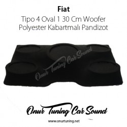 Fiat Tipo 4 Oval 1 30 Cm Woofer Fiberglass Kabartmalı Pandizot Bagaj Rafı