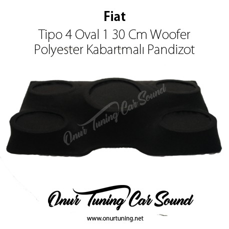 Fiat Tipo 4 Oval 1 30 Cm Woofer Fiberglass Kabartmalı Pandizot Bagaj Rafı